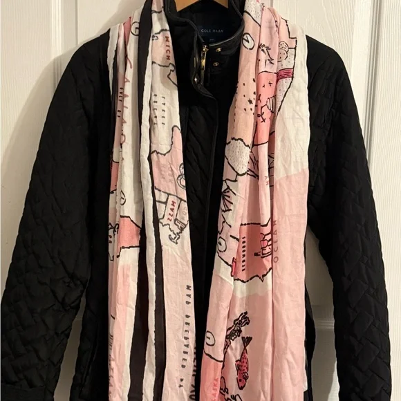 Kate Spade USA MAP Scarf - Picture 2 of 5